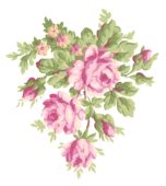 Pink flower antique images rose bouquet digital clipart – Clipartix