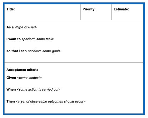 [Template] A formula for writing user stories | Aha!