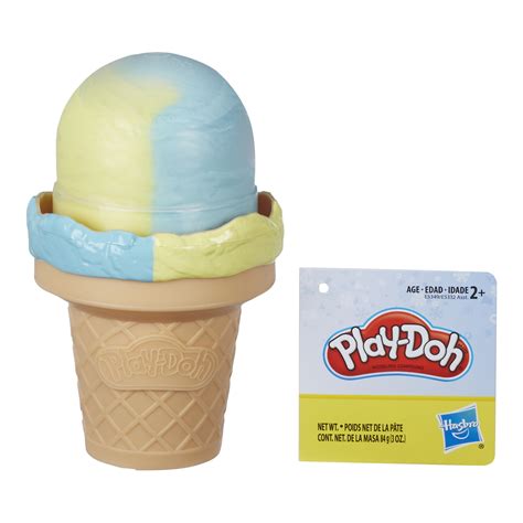 Play-Doh Ice Cream Cone Toy: Filled With 3 Ounces Non-Toxic Compound ...