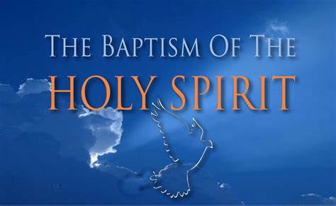 Sermon: The baptism of the Holy Spirit | Uniting Church Merredin