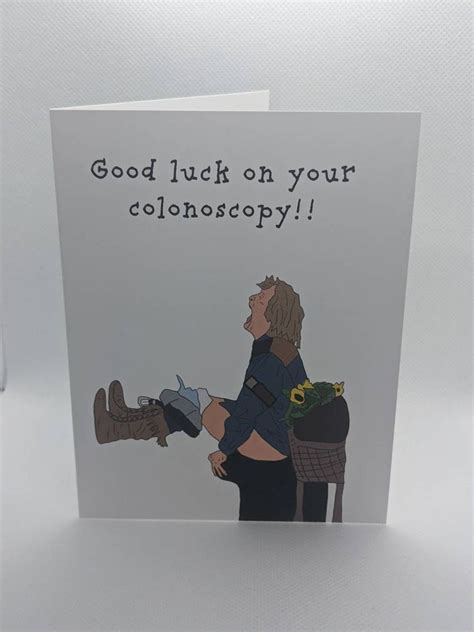 Cheerful Colonoscopy Recovery Card Funny Get Well Soon Humor From Dumb ...