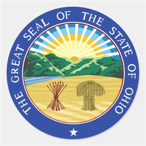 Ohio State Seal Sticker | Zazzle.com