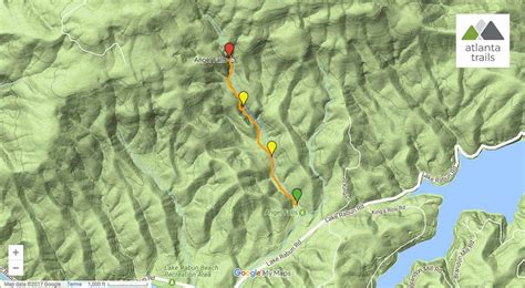 Angel Falls Trail: Hiking Lake Rabun Beach to double waterfalls