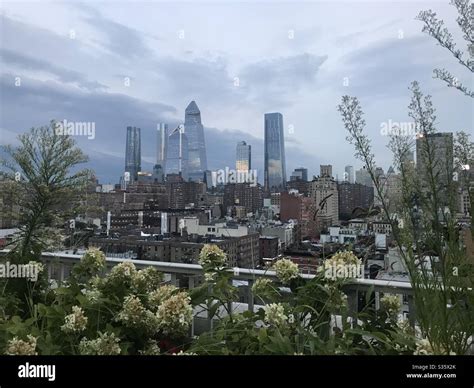 Rooftop garden New York Stock Photo - Alamy