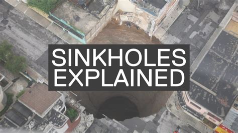 WHAT ARE SINKHOLES? *explained* - YouTube