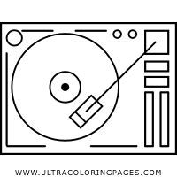 Turntable Coloring Page - Ultra Coloring Pages