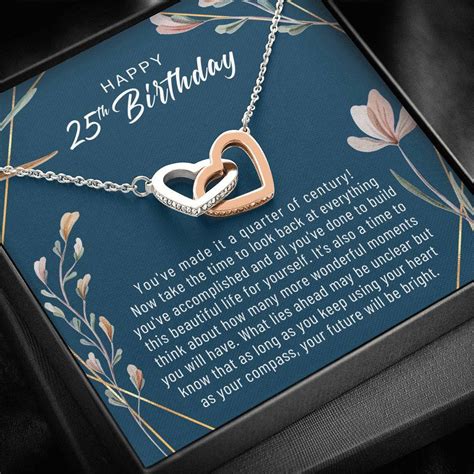 Personalized 25th Birthday Gift For Her 25th Birthday Gifts | Etsy