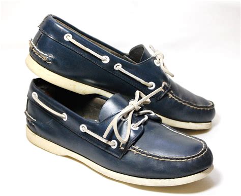 Navy Blue Sperry Topsiders Deck/Boat Shoes Mens 7 by Ramenzombie