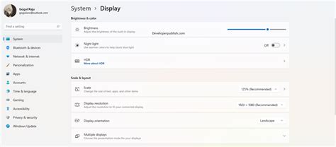 Adaptive Brightness Control in Windows 11