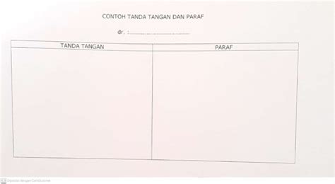 Contoh Tanda Tangan Dan Paraf | PDF