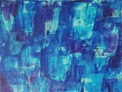 Acrylic Abstract BACKGROUND Painting - Blue Streaks #AcrylicPainting #AcrylicPaintingOnCanvas # ...