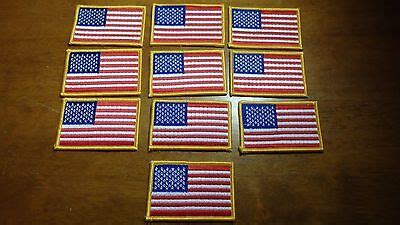 MILITARY SHOULDER UNITED STATES ARMY FLAG PATCH LOT 10 PATCHES IRON ON PATCHES | eBay