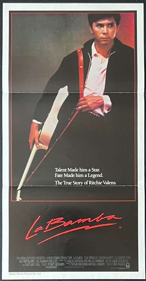 All About Movies - La Bamba Movie Poster Original Daybill 1987 Advance Art Lou Diamond Phillips