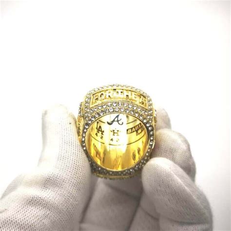 Atlanta Braves 2021 Ozzie Albies MLB World Series championship ring ...