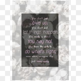 Favorite Doctor Who Quotes ” - Garden Roses, HD Png Download - 500x699 ...