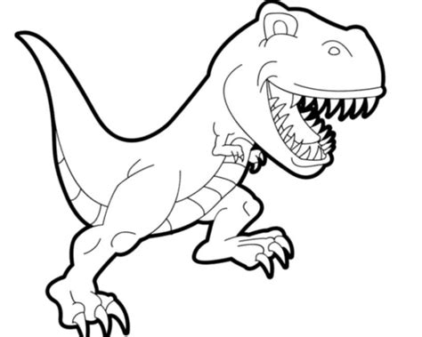 Print & Download - Dinosaur T-Rex Coloring Pages for Kids