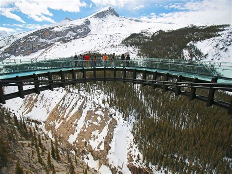 Tourists take in stunning view of Canadian Rockies as controversial new ...