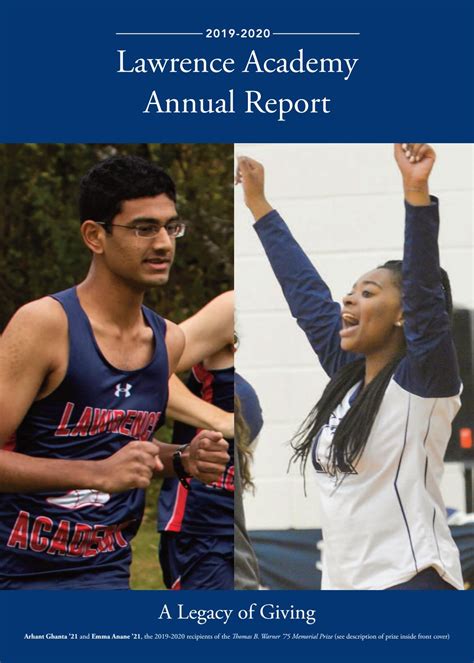 2019 - 2020 Lawrence Academy Annual Report by Lawrence Academy - Issuu