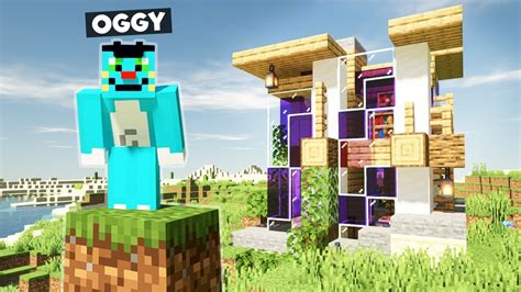 OGGY KA MODERN HOUSE in MINECRAFT - YouTube