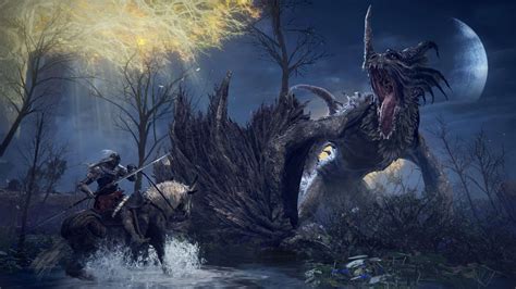 New Elden Ring Screenshots Tease a Badass Dragon and Terrifying Enemies