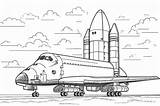 Space shuttle Launchpad coloring Page Illustration  Premium AI sketch template
