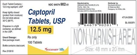 Captopril Tablets - FDA prescribing information, side effects and uses