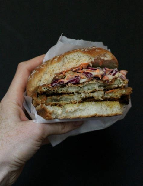 The Best Fried Eggplant Sandwich