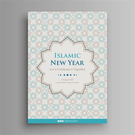 Flat islamic new year poster 3012524 Vector Art at Vecteezy