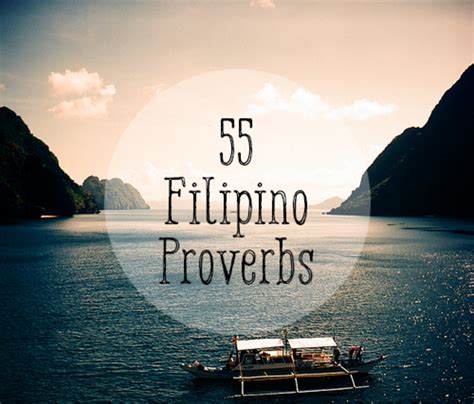 55 Examples of Filipino Proverbs - Owlcation