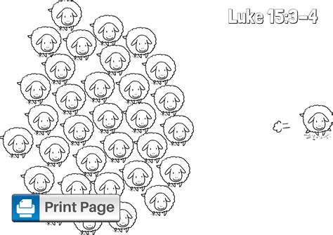 Parable of the Lost Sheep Coloring Pages (Free Printables) – ConnectUS