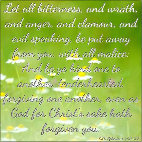 KJV Bible Verse - Ephesians 4:31+32 Scriptures On Anger, Words Of Encouragement, Words Of Wisdom ...