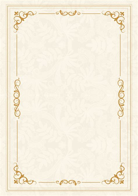 Vector Chrysanthemum Element Page Border And Printable Background in Word - Slidesdocs