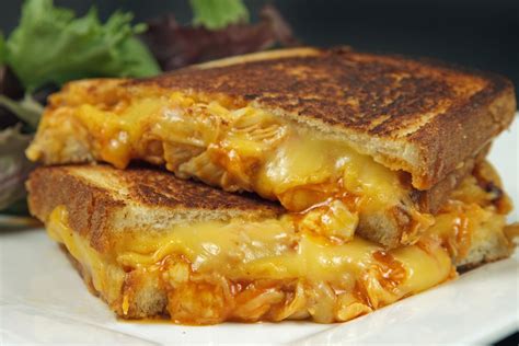 Buffalo Chicken Grilled Cheese Sandwich - Chef Dennis