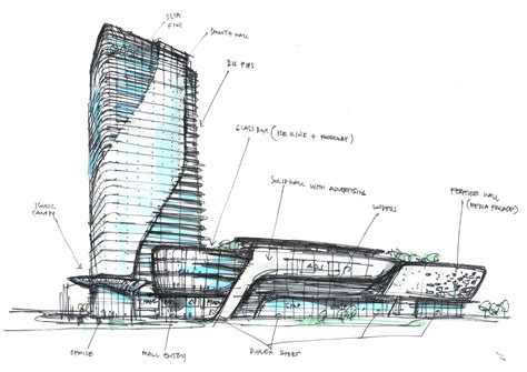 Image result for architectural sketches | Architecture design concept, Skyscraper architecture ...