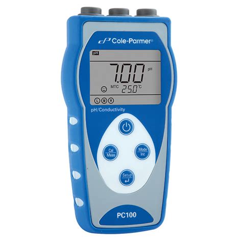 Cole Parmer PC100 Handheld pH Conductivity Meter with Electrodes from ...