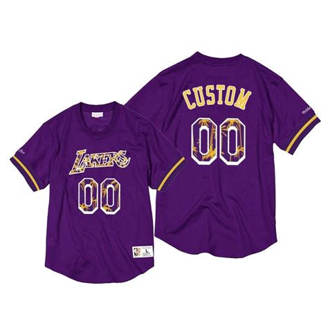 Men Los Angeles Lakers #00 Custom Purple Hwc Jersey – Choose Your Style ...