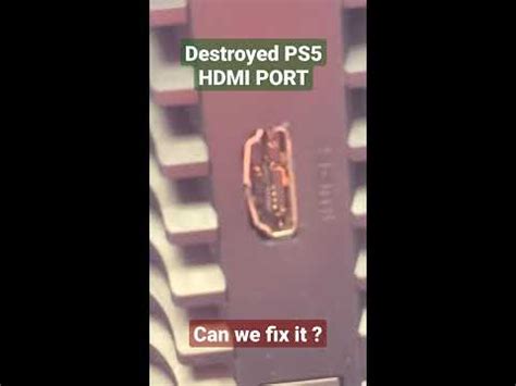 Broken PS5 HDMI Port , can we fix it? - YouTube