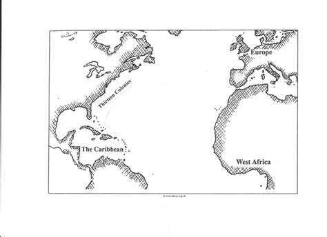 An Overview Of The Trans-Atlantic Slave Trade - Triangular Trade Map Printable - Printable Maps