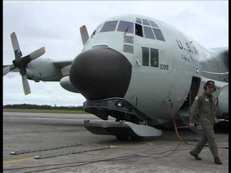 Lockheed C130 from US Air Force with skis at Air Base Whenuapai New Zealand 1998. - YouTube