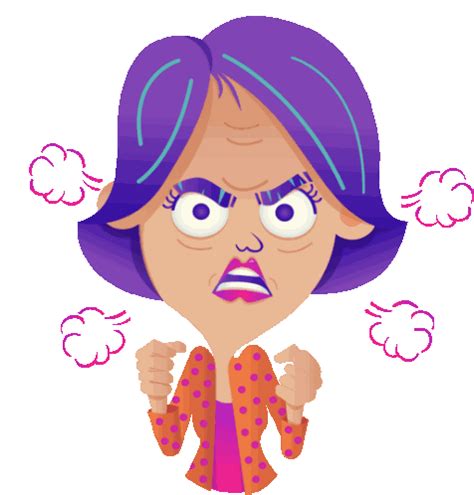 Angry Mom Sticker - Family First Mom Mother - Discover & Share GIFs