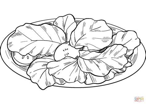 Lettuce Salad coloring page | Free Printable Coloring Pages