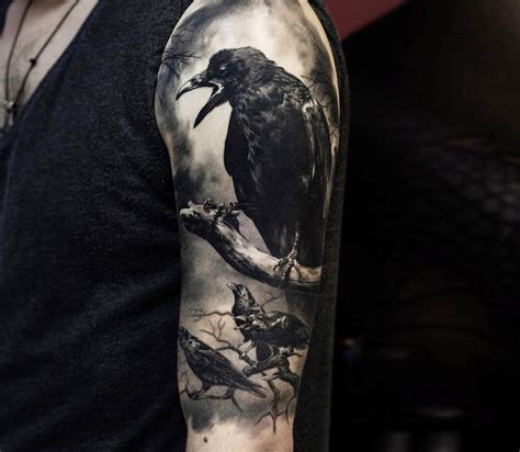 Crows tattoo by Andrey Stepanov | Photo 27624