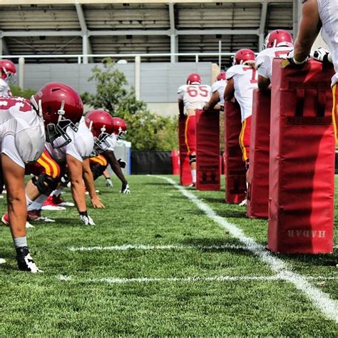 several football players are lined up on the field