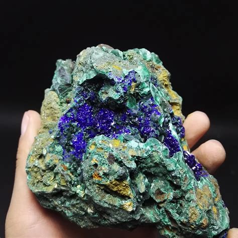 491.7g NATURAL Stones and Minerals Rock MALACHITE AZURITE Crystal RARE ORE UNIQUE Perfect ...