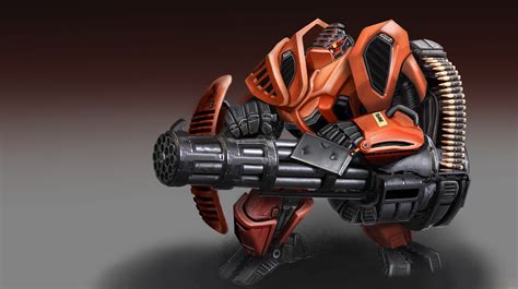 ArtStation - Heavy Weapons Mech