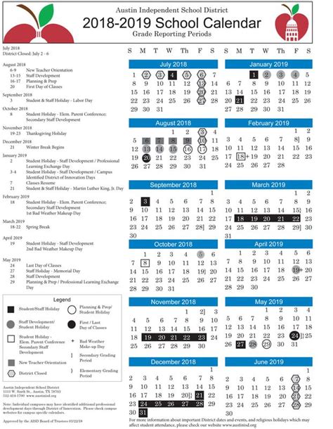 Austin Public Schools Calendar 2023 - Schoolcalendars.net