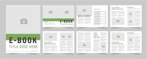 Clean Ebook Layout or ebook layout design 23023603 Vector Art at Vecteezy