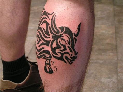 47 Excellent Taurus Tattoos On Leg