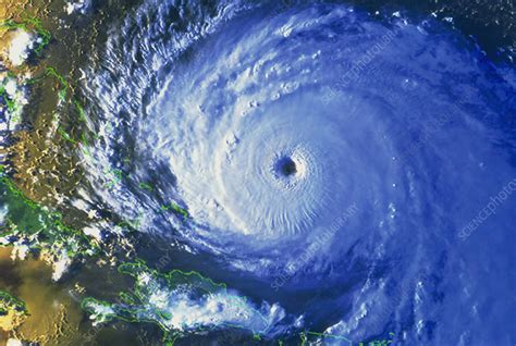 Satellite image of Hurricane Floyd - Stock Image - E155/0101 - Science Photo Library