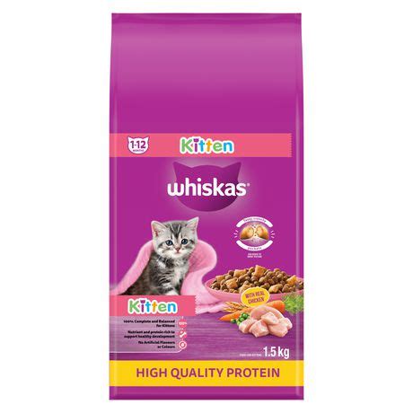 Whiskas Kitten High Protein with Real Chicken Dry Cat Food | Walmart Canada